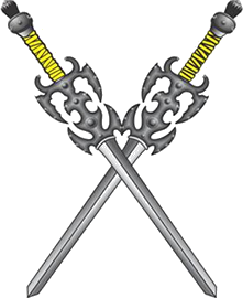 Espadas cruzadas do brasão